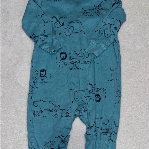 (2 for $10) carters animal footie/ sleeper One Piece with Animal Print - Picture 6 of 6